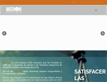 Tablet Screenshot of micron.com.mx